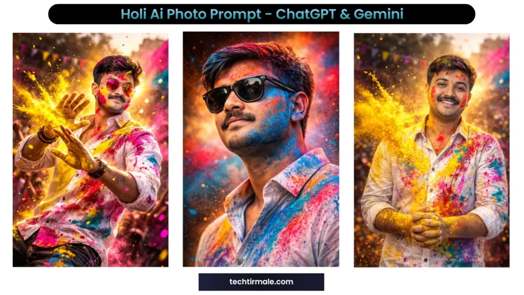 🫟 Holi Ai Photo Prompt Gemini & ChatGPT | Holi Prompt For Best Photo Editing