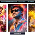 🫟 Holi Ai Photo Prompt Gemini & ChatGPT | Holi Prompt For Best Photo Editing